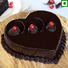 Heart Shape Chocolate Truffle Cake Karo Wish