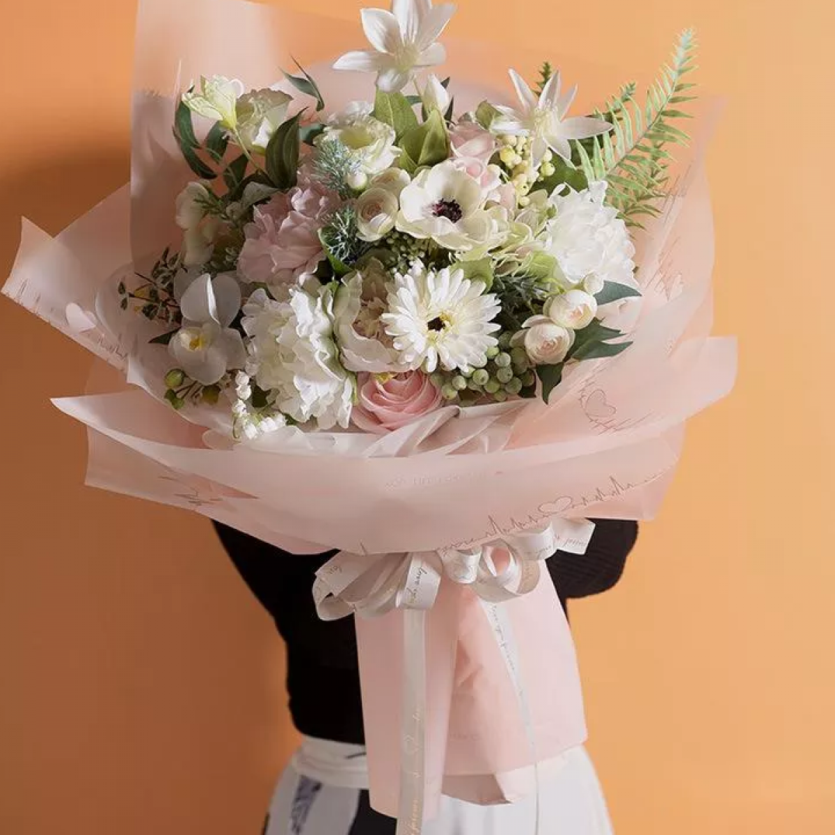 Dreamy Pink and White Bouquet