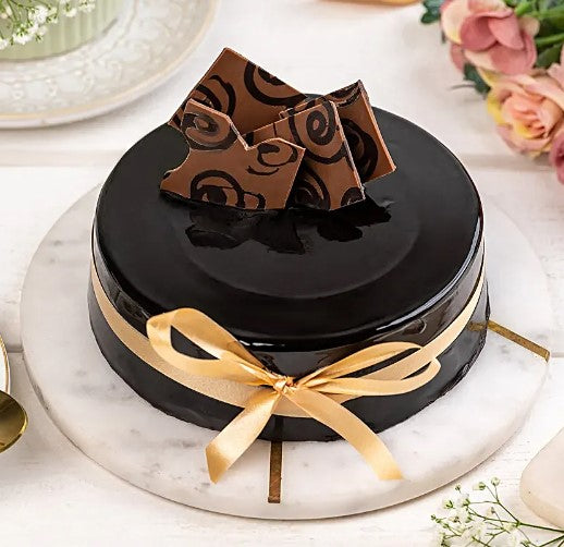 Decorated Chocolate Truffle Cake