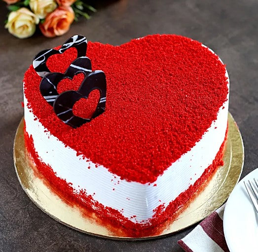 Heart Shape Redvelvet Cake